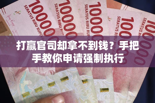 武汉打赢官司却拿不到钱？手把手教你申请强制执行