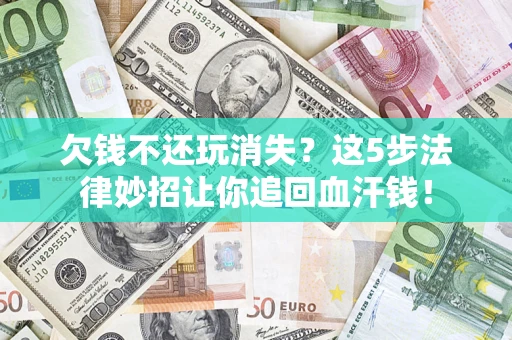 武汉欠钱不还玩消失？这5步法律妙招让你追回血汗钱！