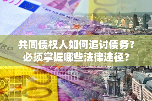 武汉共同债权人如何追讨债务？必须掌握哪些法律途径？