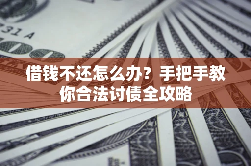 武汉借钱不还怎么办？手把手教你合法讨债全攻略