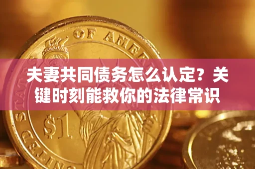 武汉夫妻共同债务怎么认定？关键时刻能救你的法律常识