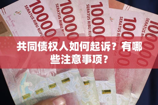 武汉共同债权人如何起诉？有哪些注意事项？