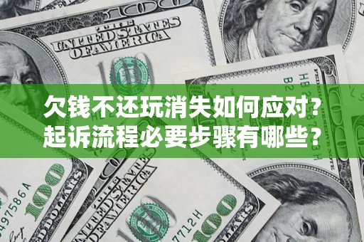 武汉欠钱不还玩消失如何应对？起诉流程必要步骤有哪些？